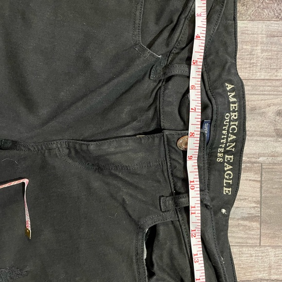 American Eagle skinny jeggings - super stretch size 8 black - Picture 4 of 8
